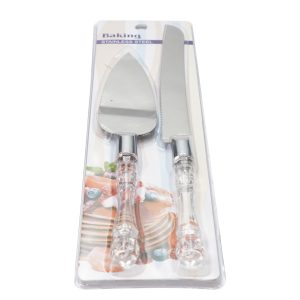 Set de cuchillo con espatula para torta PE003
